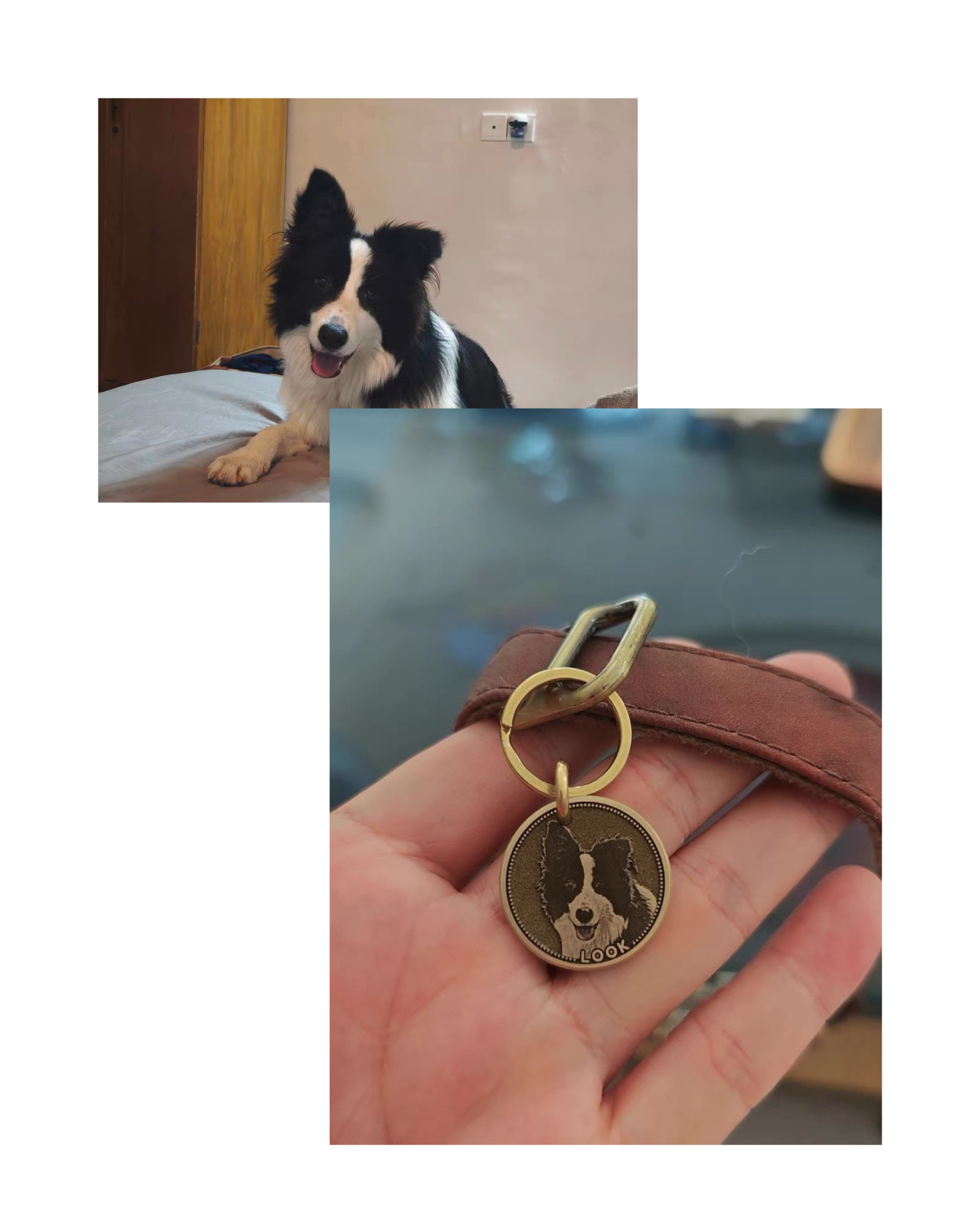 Custom Pet Tags Solid Copper Deep- Engraved Tag