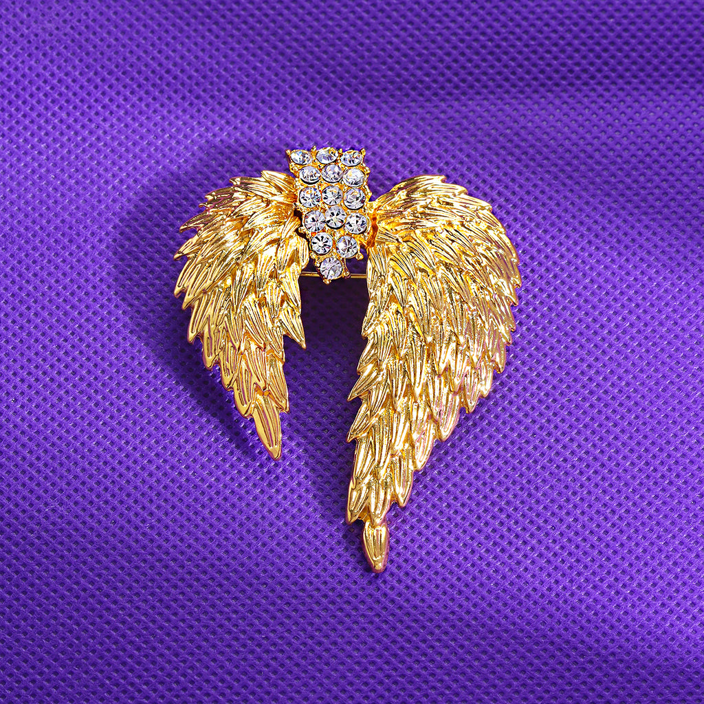 🕊️ Shining Angel Wings Brooch | Guardian & Freedom Pin 🕊️