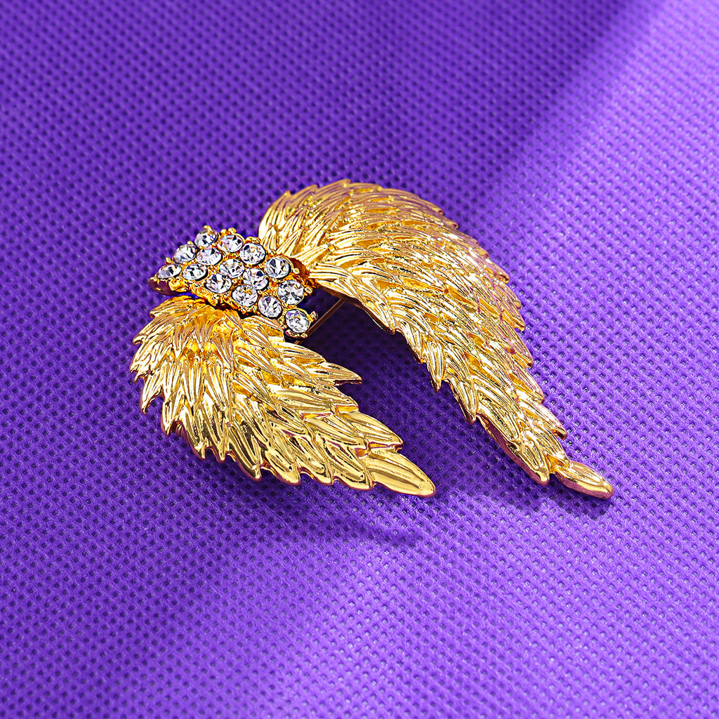🕊️ Shining Angel Wings Brooch | Guardian & Freedom Pin 🕊️