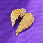 🕊️ Shining Angel Wings Brooch | Guardian & Freedom Pin 🕊️