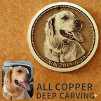 Custom Pet Tags Solid Copper Deep- Engraved Tag