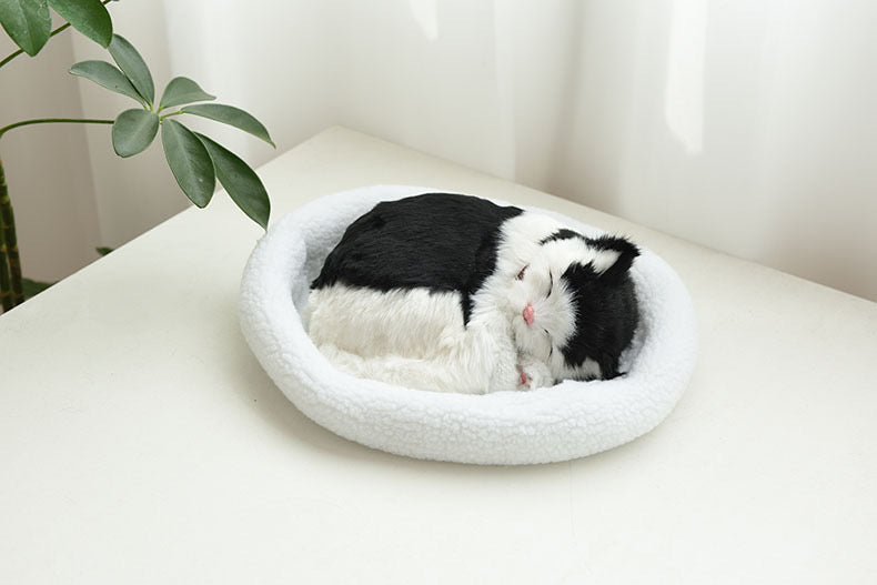 Breathing cats and dogs ornaments with A+ battery