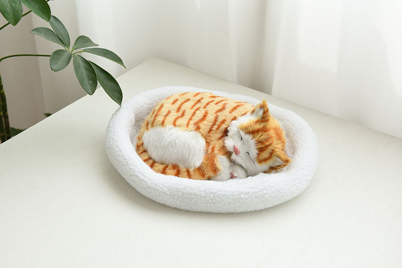 Breathing cats and dogs ornaments with A+ battery