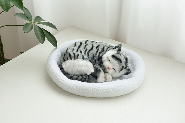 Breathing cats and dogs ornaments with A+ battery