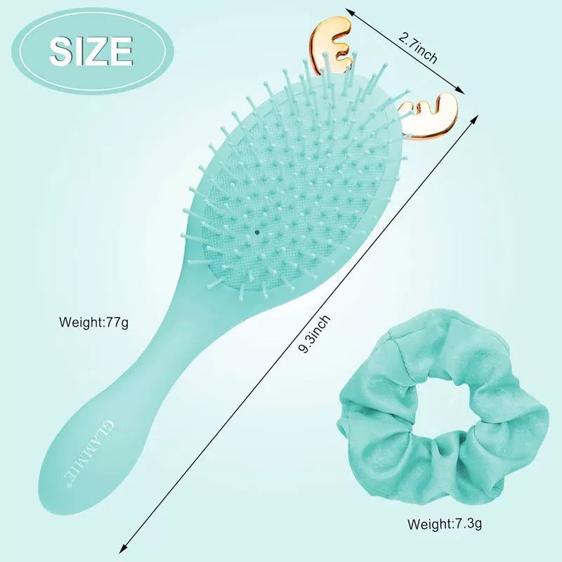 Festive Reindeer Hair Brush & Scrunchie Gift Set