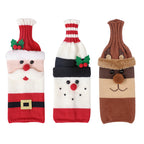 Festive Knit Christmas Wine Bottle Sweaters