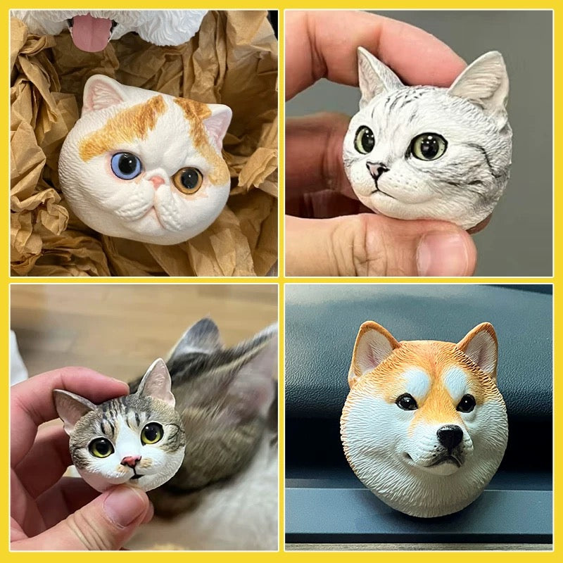 Custom Hand-Painted Pet Sculpture (From Your Photo)