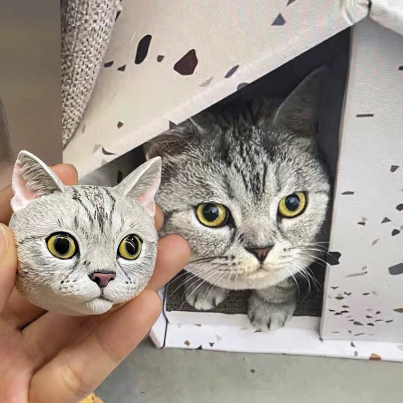 Custom Hand-Painted Pet Sculpture (From Your Photo)