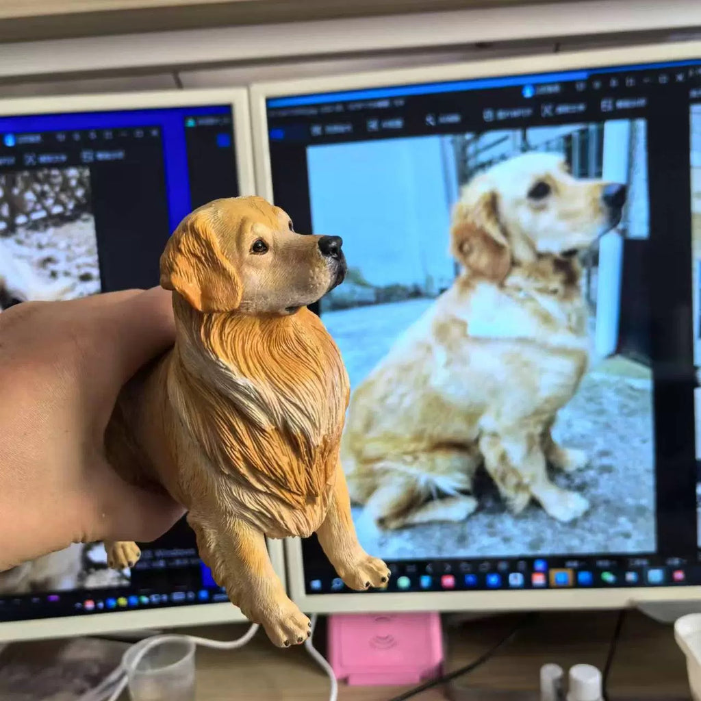 Custom Hand-Painted Pet Sculpture (From Your Photo)