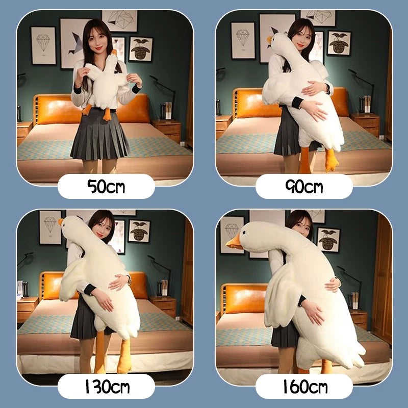 Big goose plush toy Large Comforting Doll