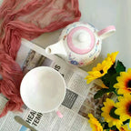 Bone China "Tea for One" Set (Floral Butterfly Design)