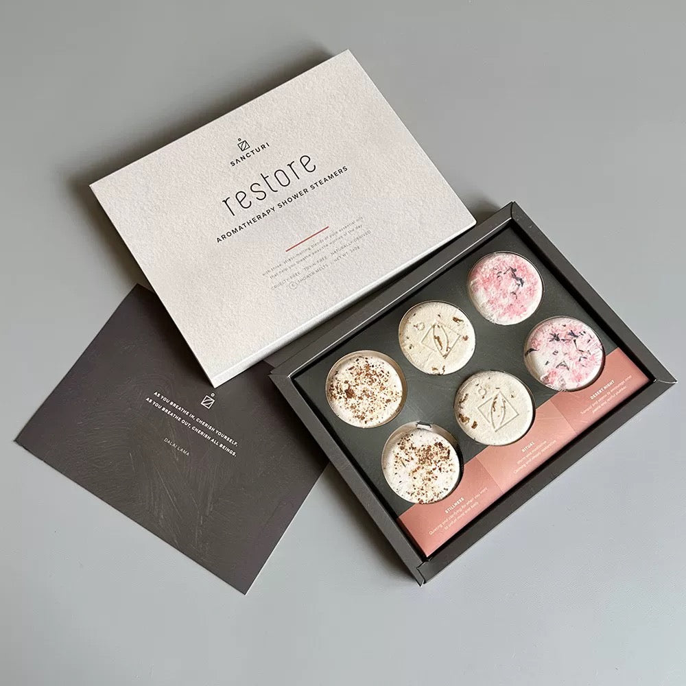 Aromatherapy Shower Steamer Gift Set (Box of 6)