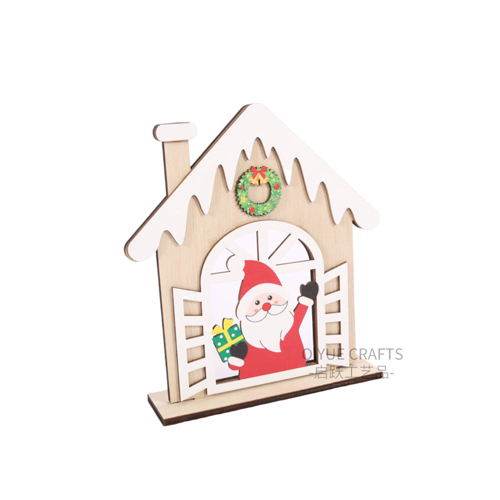 Rustic 3D Wooden Window Ornament (Assorted Characters)