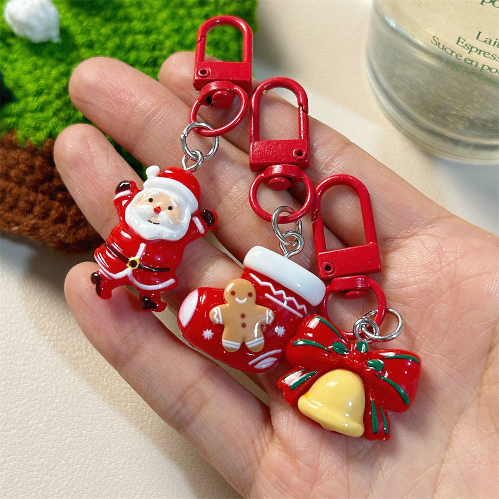 Festive Christmas Character Keychain / Bag Charm