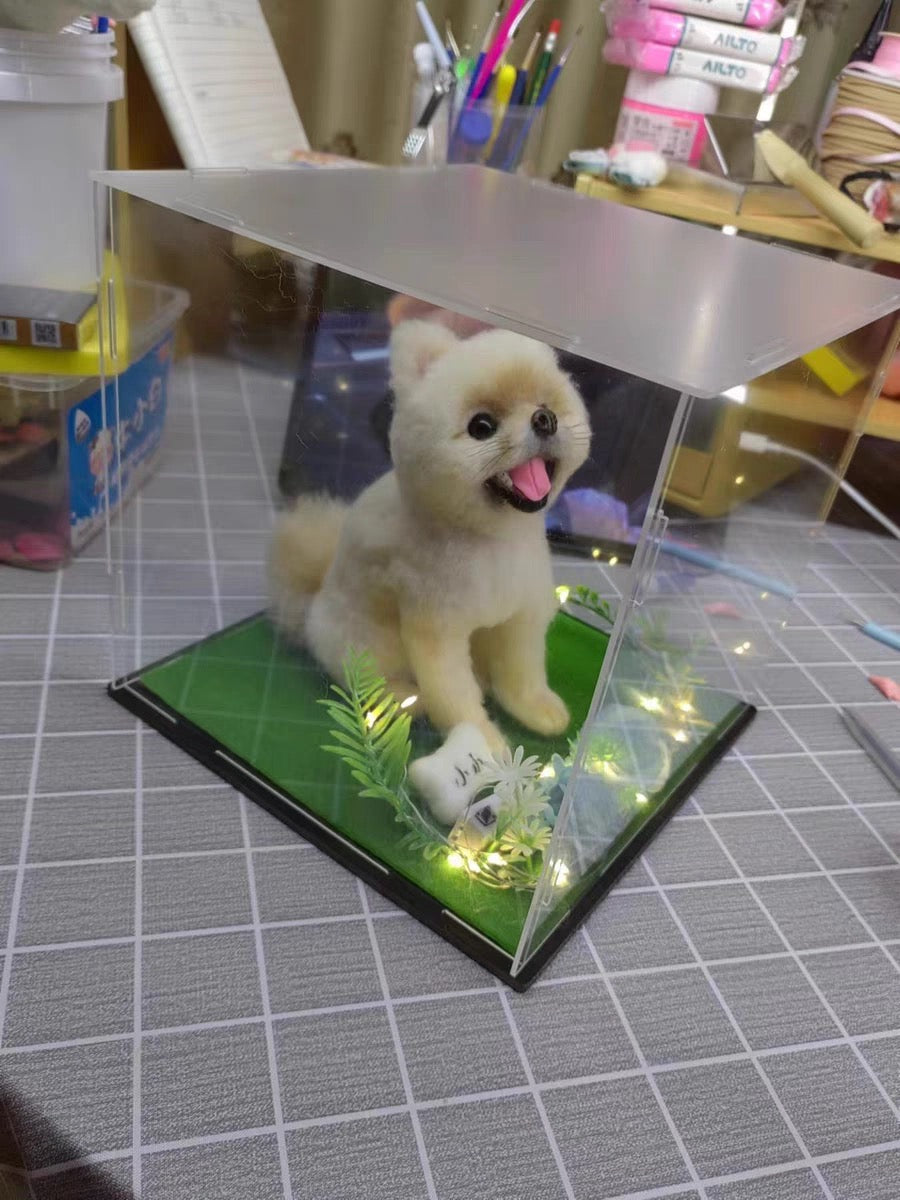 Custom Pet Wool Felt Replica – Handmade Pet Portrait Sculpture