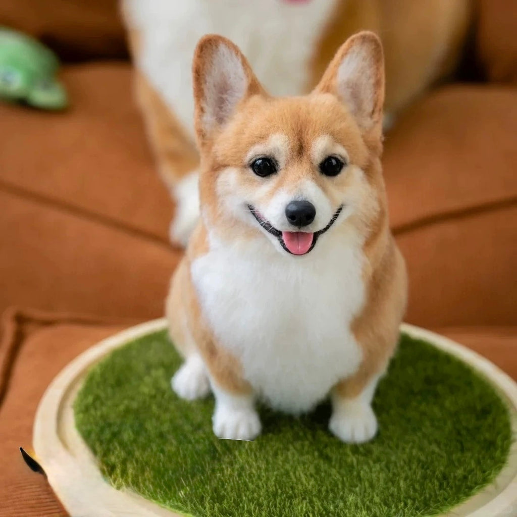 Custom Pet Wool Felt Replica – Handmade Pet Portrait Sculpture