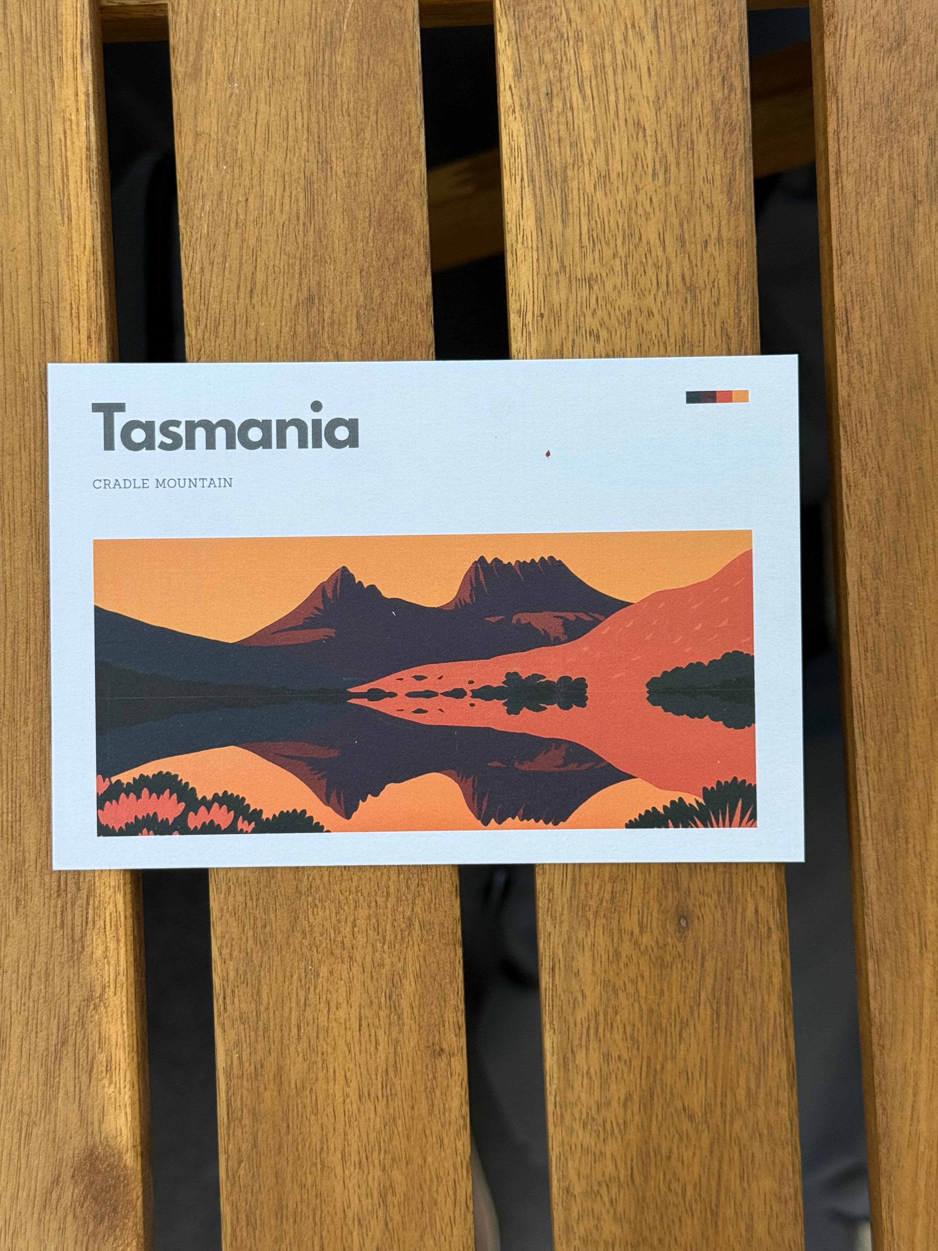 "Greetings from the Edge" Tasmania Highlights Hand-Drawn Postcard