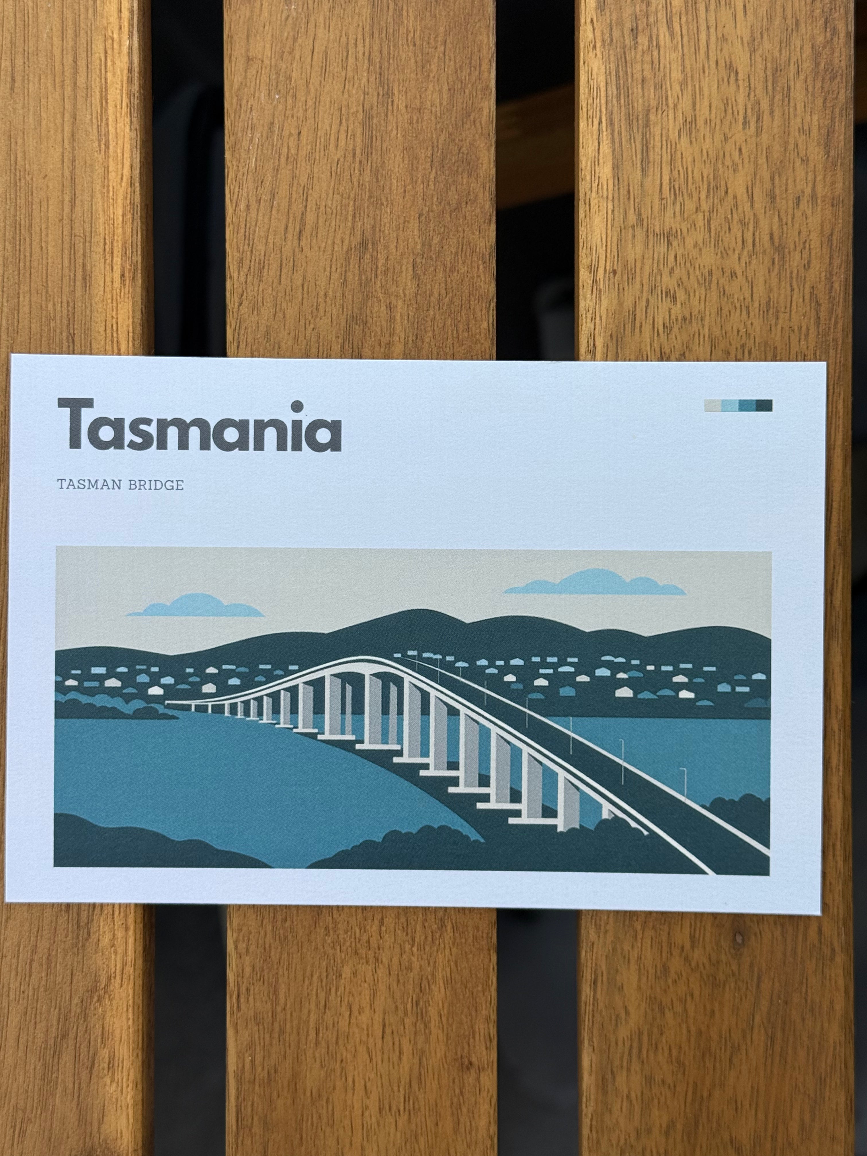 "Greetings from the Edge" Tasmania Highlights Hand-Drawn Postcard