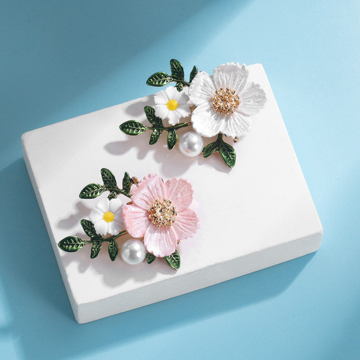 🌿 Fresh Flower Cluster Pearl Brooch | Spring Garden Elegance 🌿