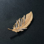 Elegant Rhinestone Feather Brooch | A Touch of Grace ✨