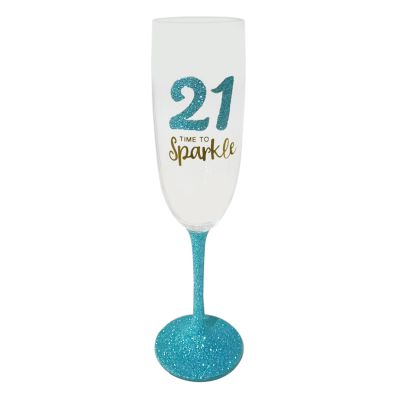 21st/30th/40th/50th/60th/70th/80th Birthday Champagne glasses