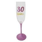 21st/30th/40th/50th/60th/70th/80th Birthday Champagne glasses