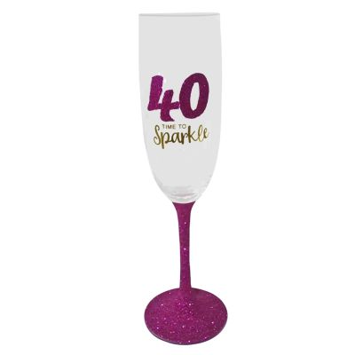 21st/30th/40th/50th/60th/70th/80th Birthday Champagne glasses