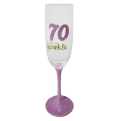 21st/30th/40th/50th/60th/70th/80th Birthday Champagne glasses