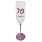 21st/30th/40th/50th/60th/70th/80th Birthday Champagne glasses