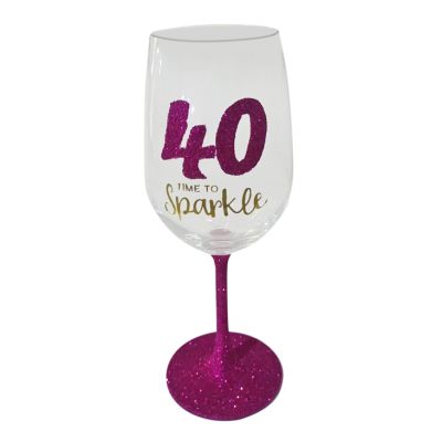 21th/40th/50th/60th/70th/80th Birthday Wine Glass