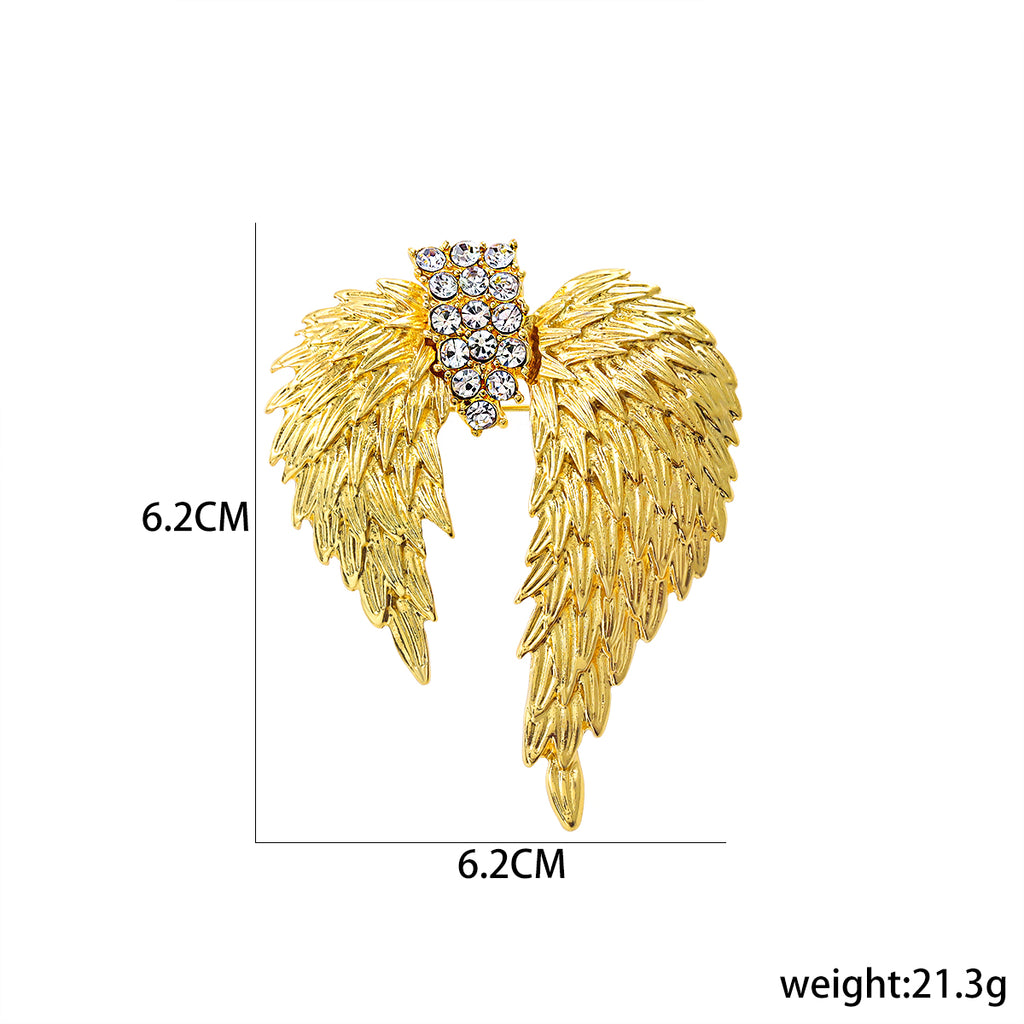 🕊️ Shining Angel Wings Brooch | Guardian & Freedom Pin 🕊️