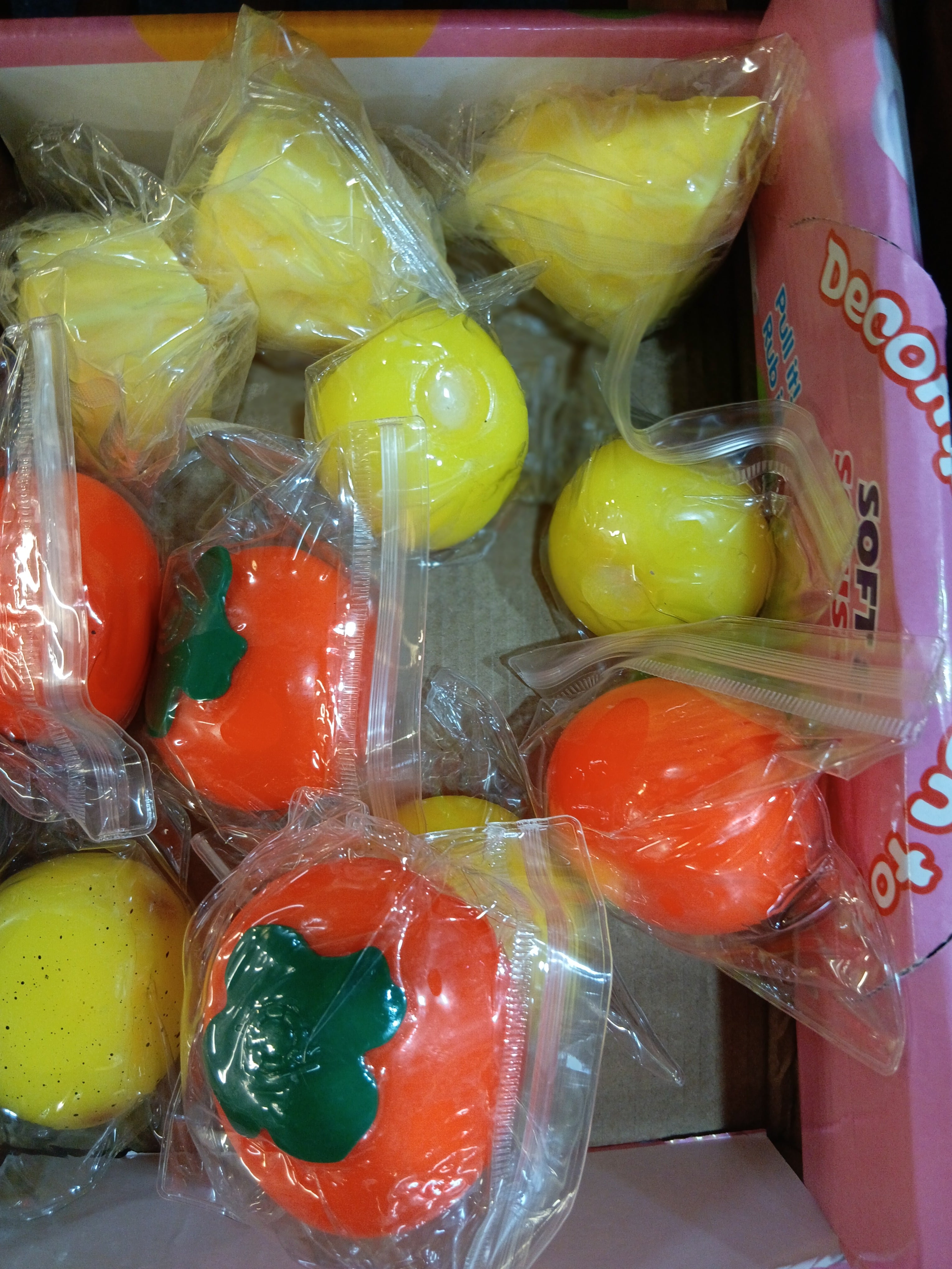 Squeeze toys-persimmon for age over three