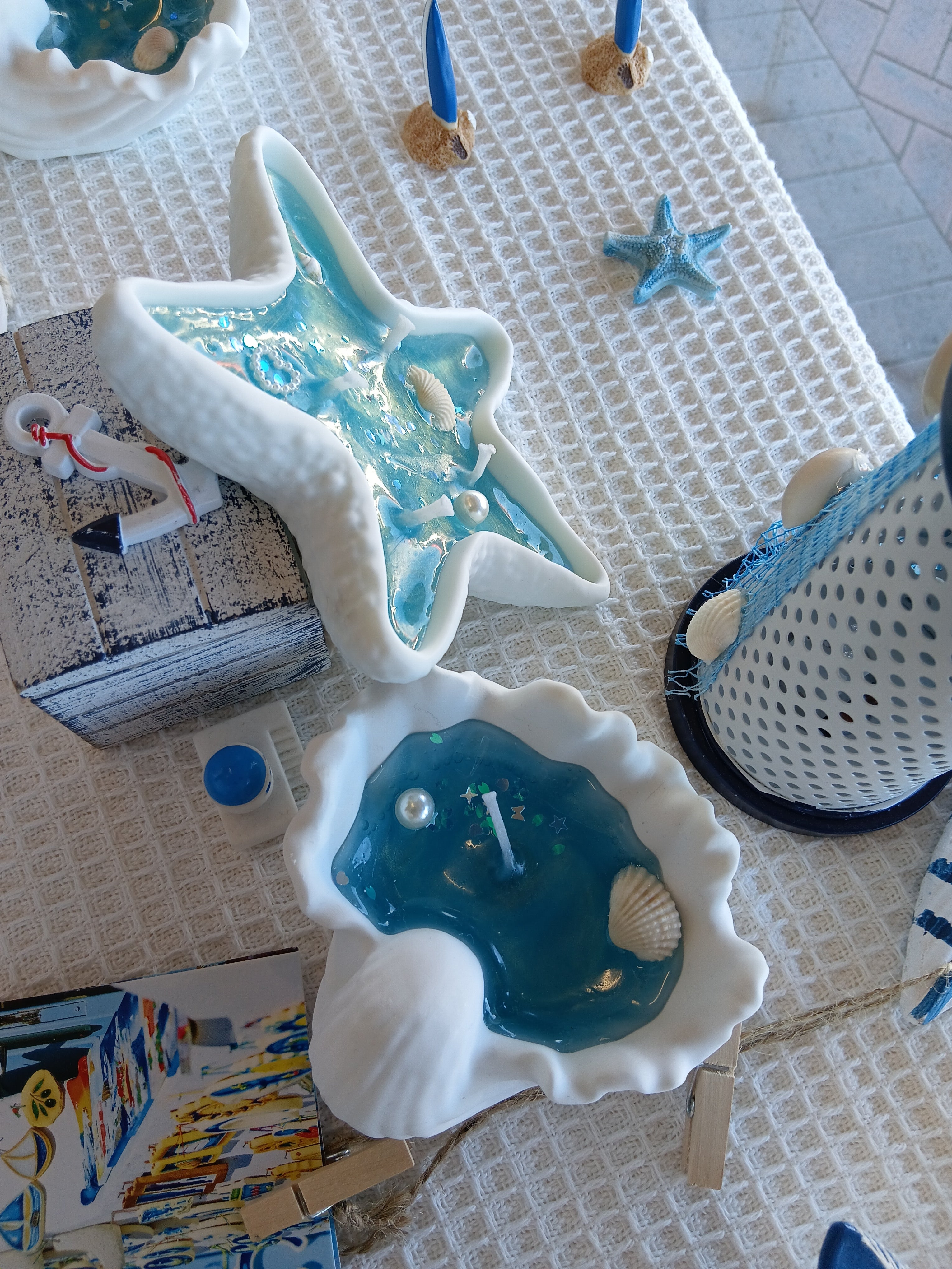 Shell Candle Coastal Style Decorative Candle