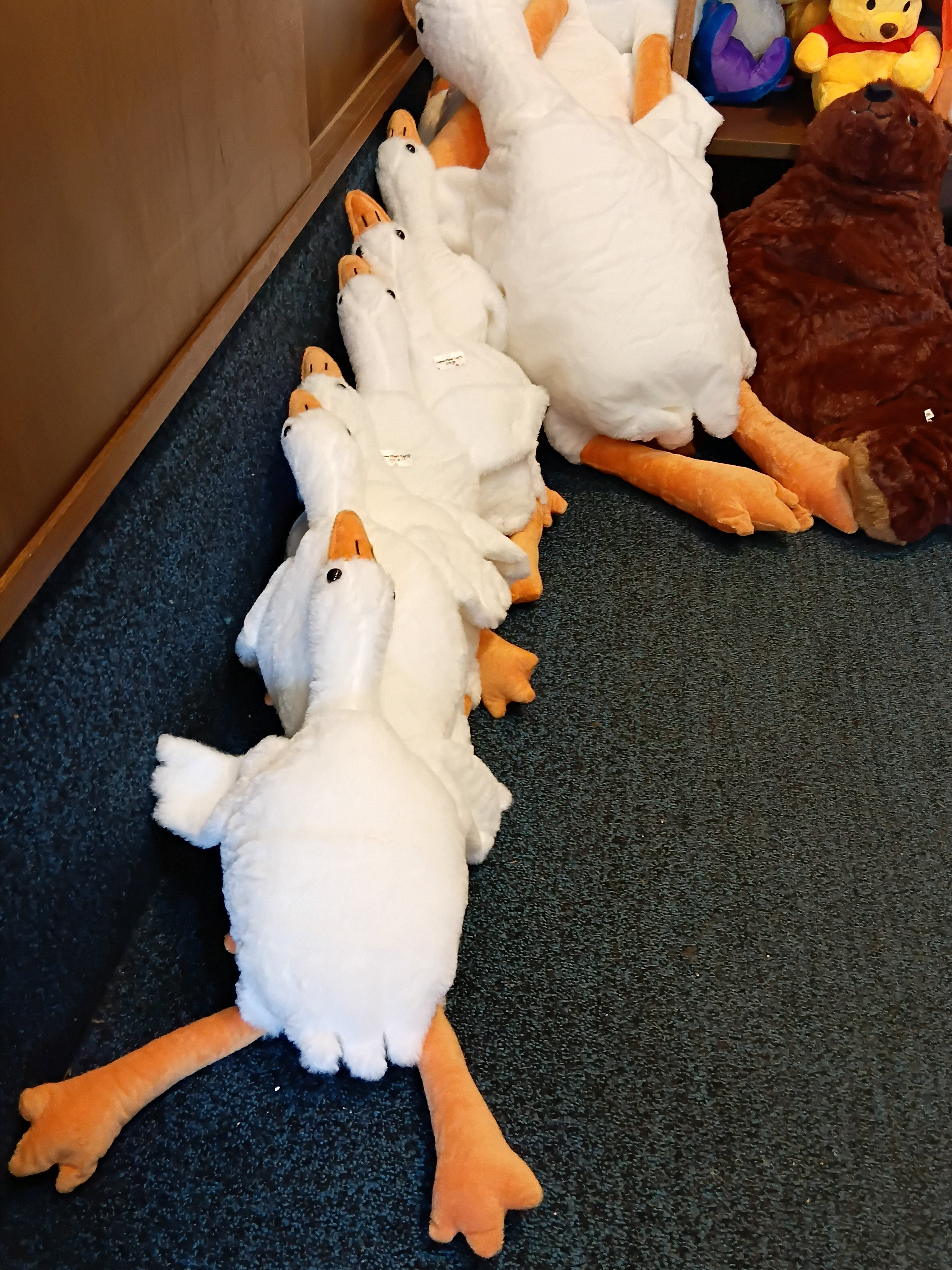 Big goose plush toy Small Comforting Doll