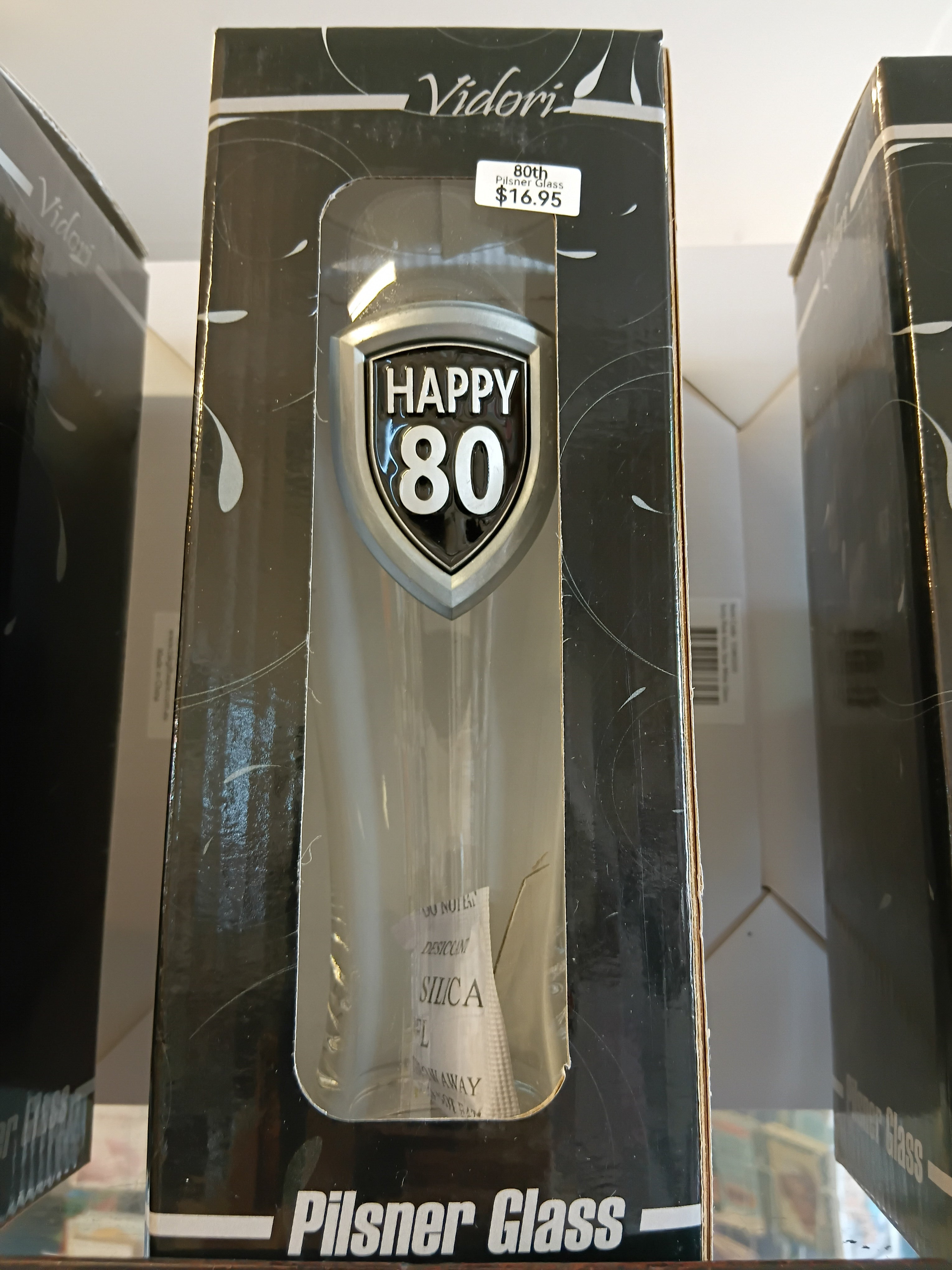 80th Birthday Beer Glass
