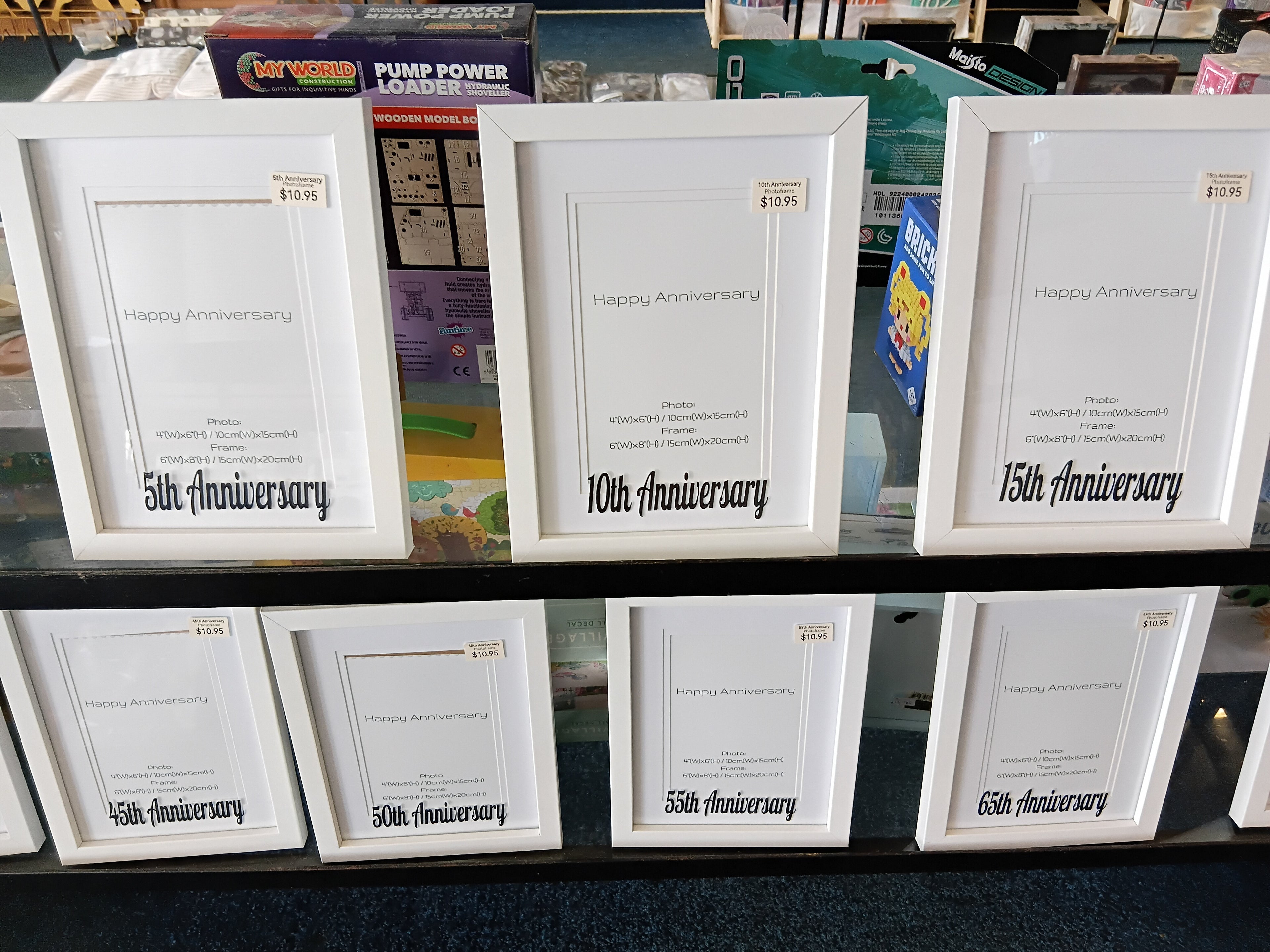 [5th / 10th / 15th/20th/30th/35th/45th/50th/55th/65th/ 70th] Anniversary Photo Frame – Celebrate Your Special Milestone