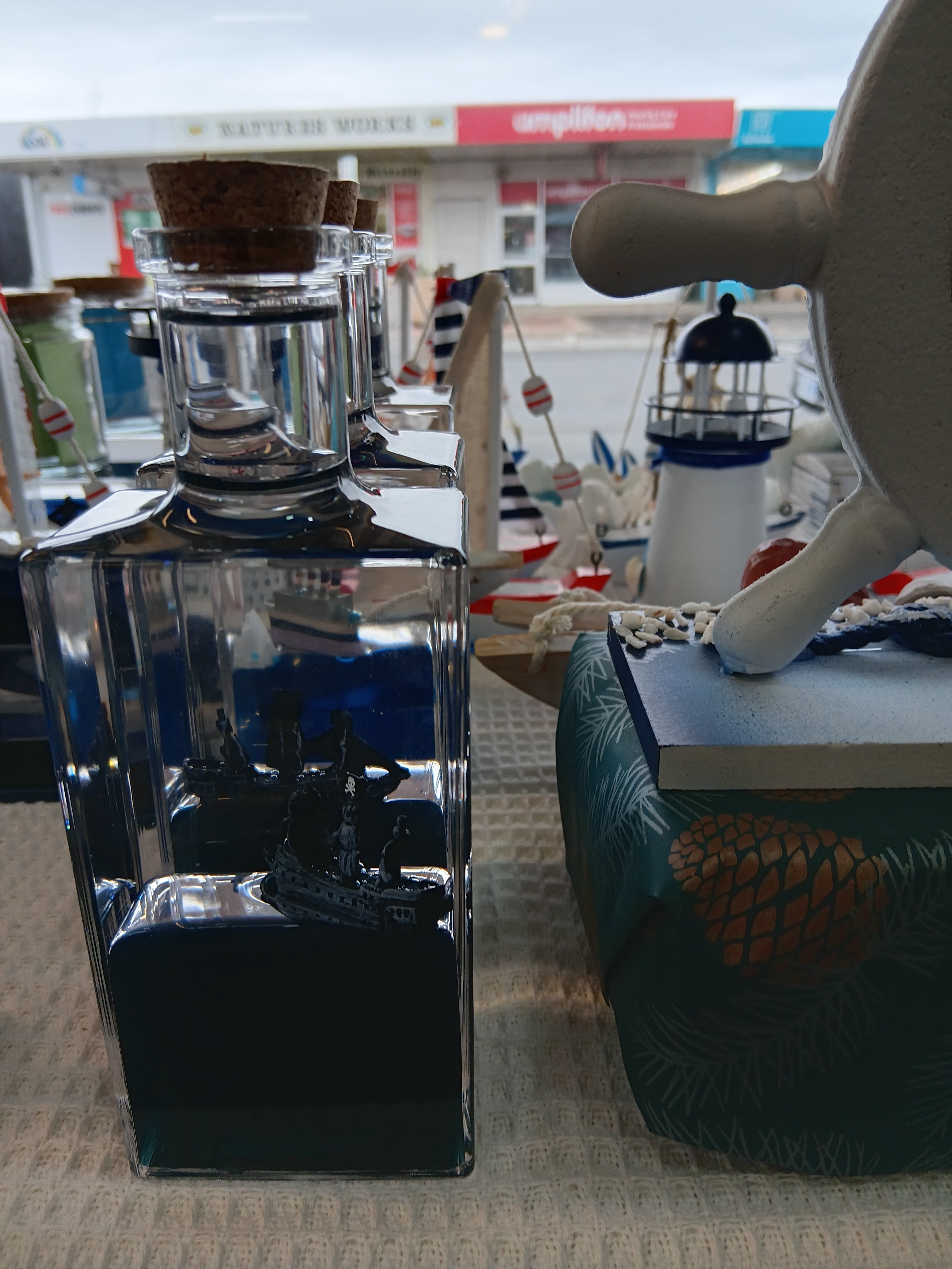 Titanic message in a bottle seaside style for